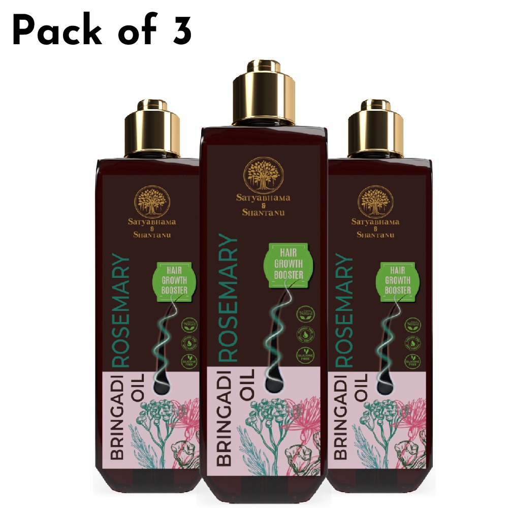 Bringadi Rosemary Hair Oil (200 ml) Pack Of 3
